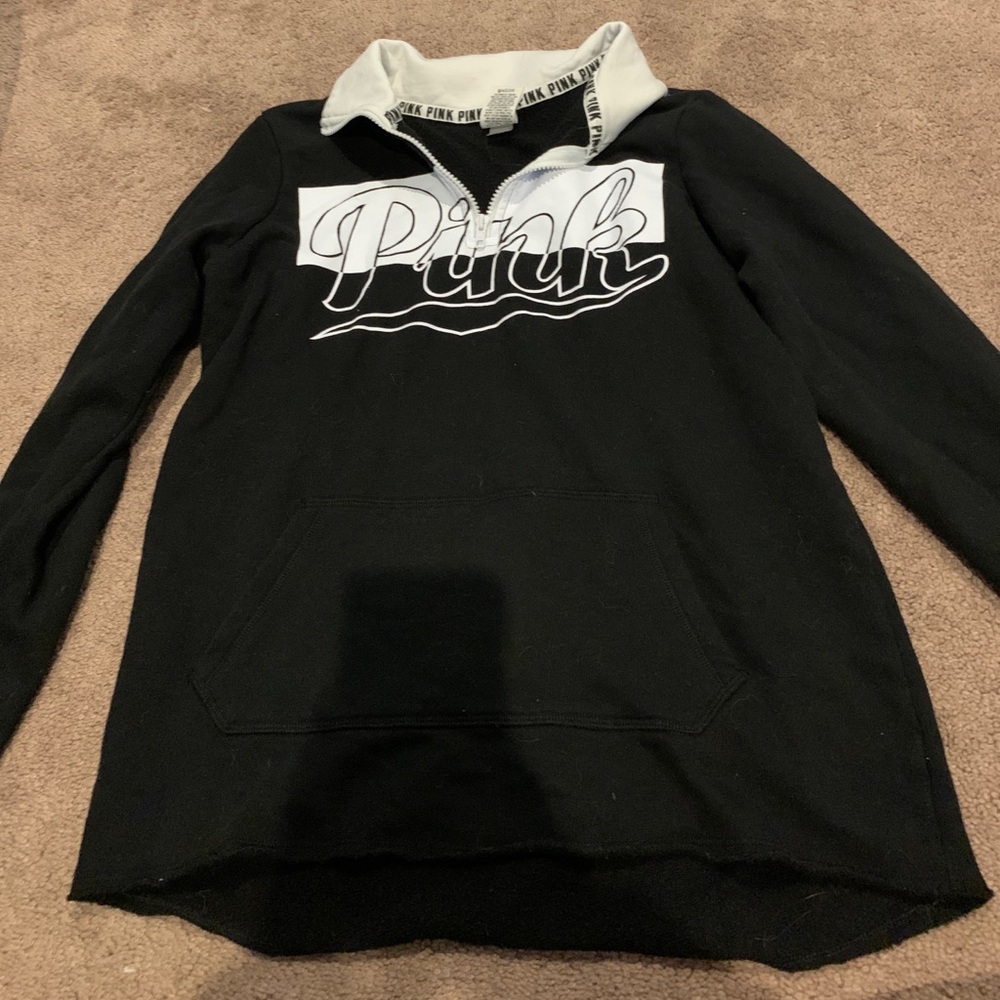 Oversized Victoria secret pink half zip